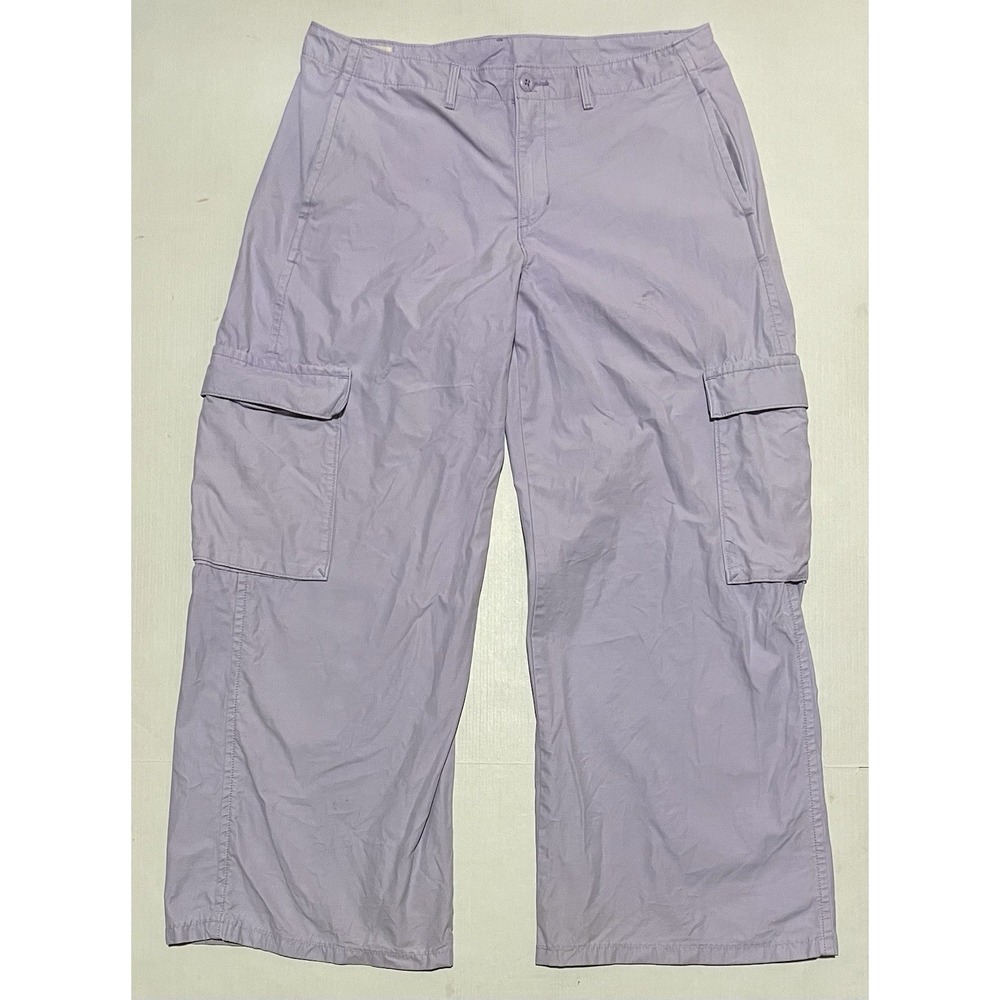 Levis Baggy Premium Pants Mens Size 34 X 29 Purple Cargo Utility Wide Leg Big E
